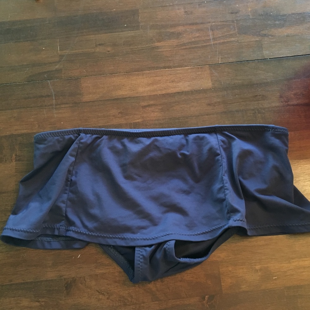 Ann Taylor Loft skirted swim bikini bottom navy M